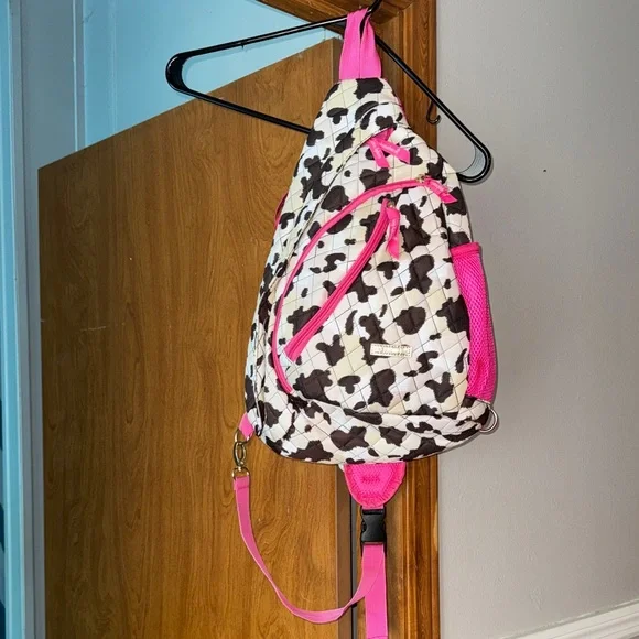 Simply Southern Pink and Black Crossbody Bag - Picture 1 of 2